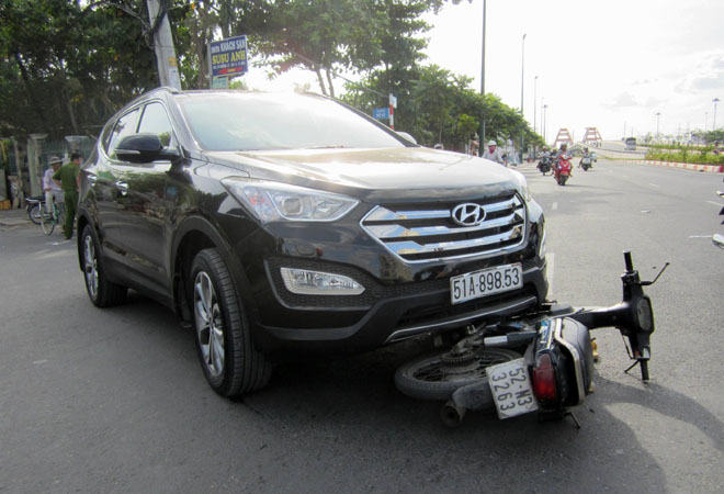 Hiện trường vụ tai nạn.