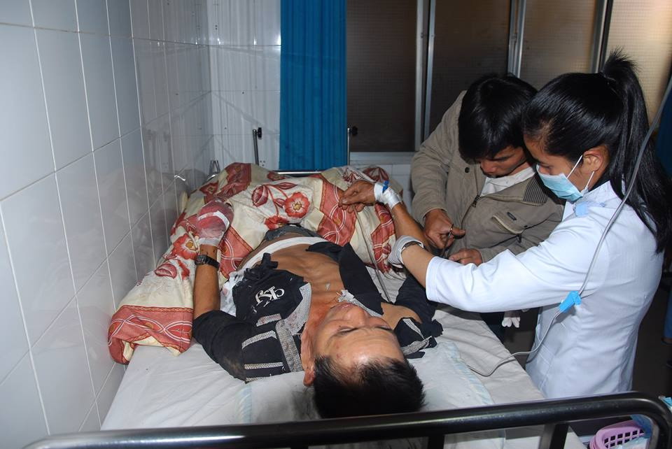 &Ocirc;ng Trương Hồng Dương đang cấp cứu tại Bệnh viện Đa khoa tỉnh L&acirc;m Đồng