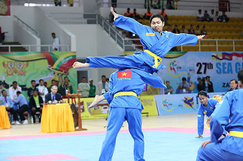 Những b&agrave;i thi đấu đẹp mắt của Vovinam lu&ocirc;n thu h&uacute;t kh&aacute;n giả