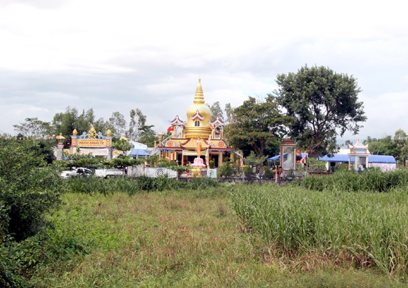 Ch&ugrave;a Quảng Phước nơi xảy ra vụ trộm