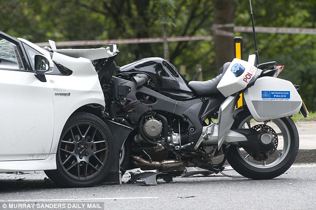 Last night the rider from the Special Escort Group, who rode the motorbike, was discharged from hospital, while the driver of the Toyota was said to be in a &iquest;stable&iquest; condition 