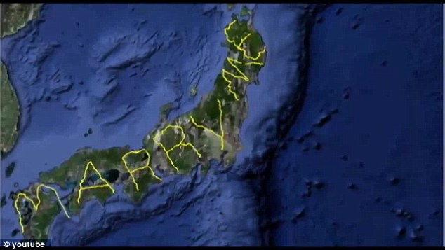 Not only a record breaking trek but a particularly romantic use of GPS