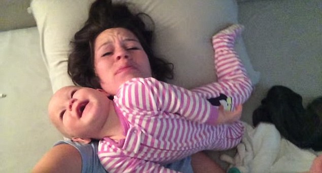 Farty winks: When baby lets out a fart in mommys face there is no way she is sleeping through that