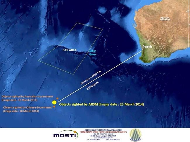 Vệ tinh Pháp phát hiện 122 vật thể nghi của MH370