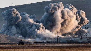 IS tiếp tục tiến vào thị trấn Kobane. Ảnh: BBC