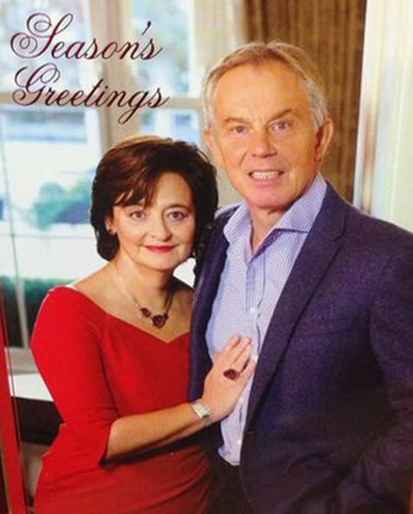 Tony and Cherie Blairs Christmas card