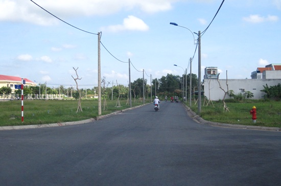 Dự &aacute;n đất nền tại huyện Bến Lức, tỉnh Long An của C&ocirc;ng ty cổ phần Thanh Yến Land. Ảnh: Mạnh T&ugrave;ng