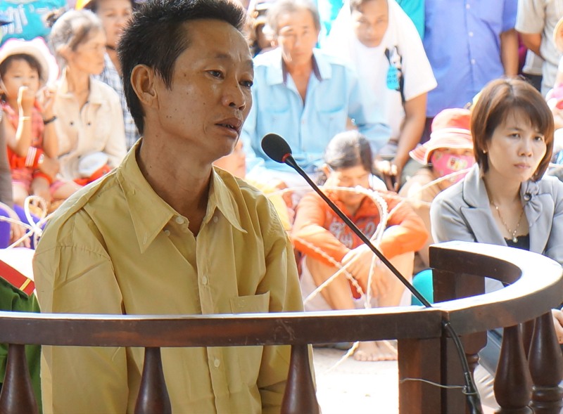 Bị c&aacute;o Nguyễn Văn Hiền tại phi&ecirc;n t&ograve;a