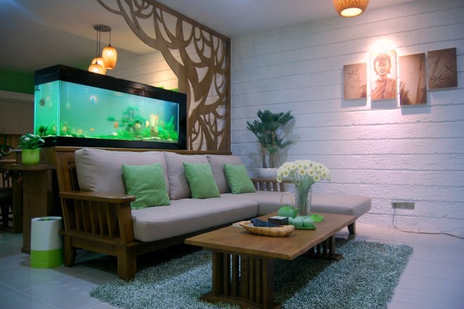 Chủ nh&agrave; mệnh Hỏa n&ecirc;n muốn trang tr&iacute; nh&agrave; t&ocirc;ng xanh l&aacute; theo h&agrave;nh Mộc để ph&ugrave; hợp tương sinh theo phong thủy.&nbsp;
