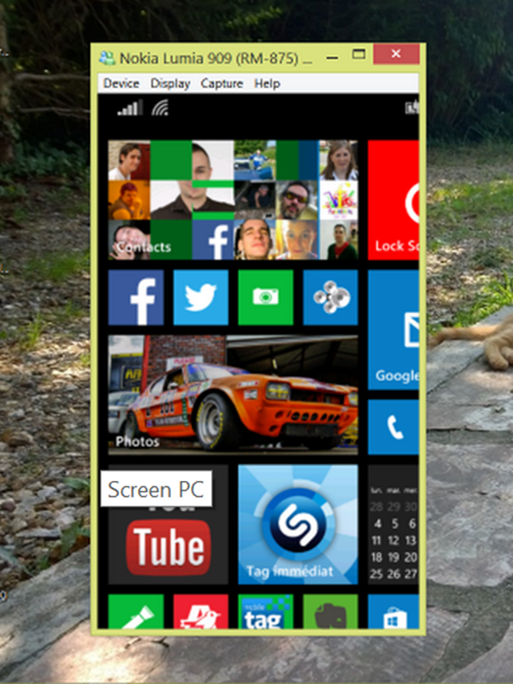 Giao diện MyProjectionClient tr&ecirc;n m&aacute;y t&iacute;nh. Nguồn: Phone Arena