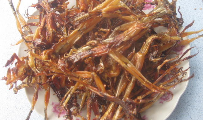 Khô nhái, món ngon Bảy Núi