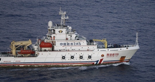 One of the many Chinese vessels involved in the massive search operations in the Indian Ocean. - Reuters pic, April 5, 2014.