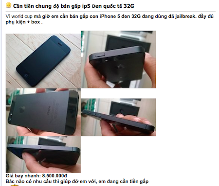 Cảnh giác khi mua smartphone cũ mùa World Cup