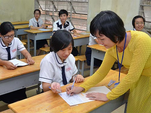 Học sinh thi tốt nghiệp THPT năm 2014 Ảnh: TẤN THẠNH