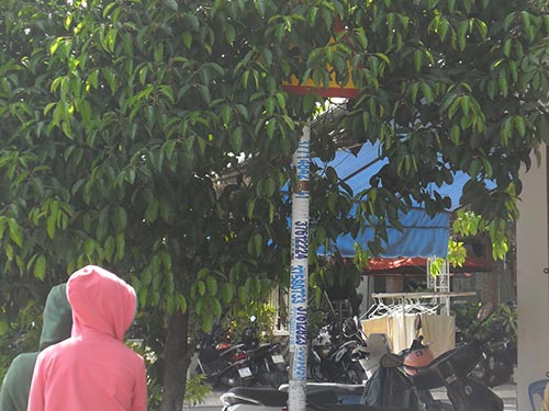 Biển báo bị che khuất