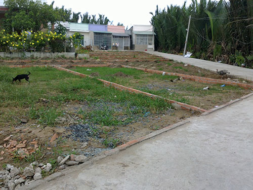 Chỉ cần l&agrave;m con đường b&ecirc;-t&ocirc;ng, chủ đất chia ra cả chục l&ocirc; để b&aacute;n nền