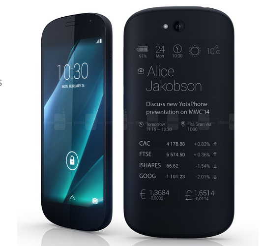 Yotaphone 2 trình làng với màn hình ePaper phía sau