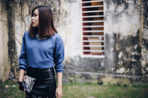 Ca sĩ Hương Giang với phong c&aacute;ch m&ugrave;a đ&ocirc;ng rất s&agrave;nh điệu