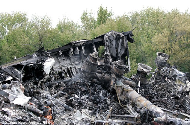 Hiện trường tan n&aacute;t nơi MH17 rơi