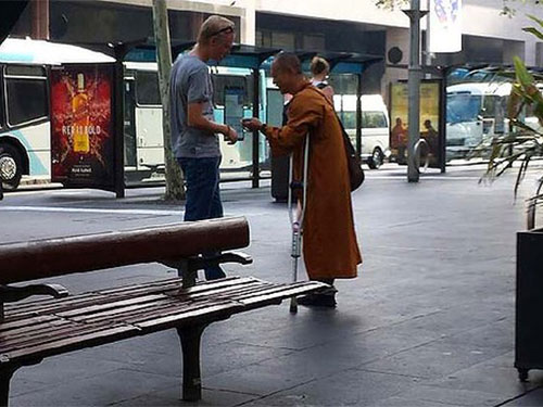 Sư giả lang thang tr&ecirc;n nhiều đường phố tại Sydney Ảnh: SYDNEY MORNING HERALD