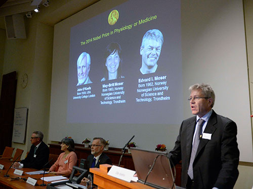 Nobel Y học vinh danh “GPS trong não”