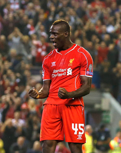 Liverpool kỳ vọng Balotelli sẽ tiếp tục ghi bàn sau khi giúp họ thắng trận mở màn ở Champions League giữa tuần qua Ảnh: REUTERS