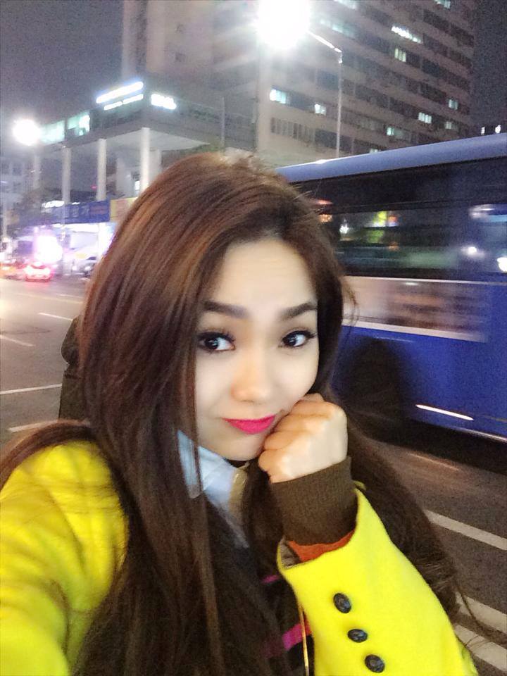 Minh Hằng dễ thương tại H&agrave;n Quốc