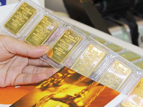 Giá vàng đã giảm trở lại