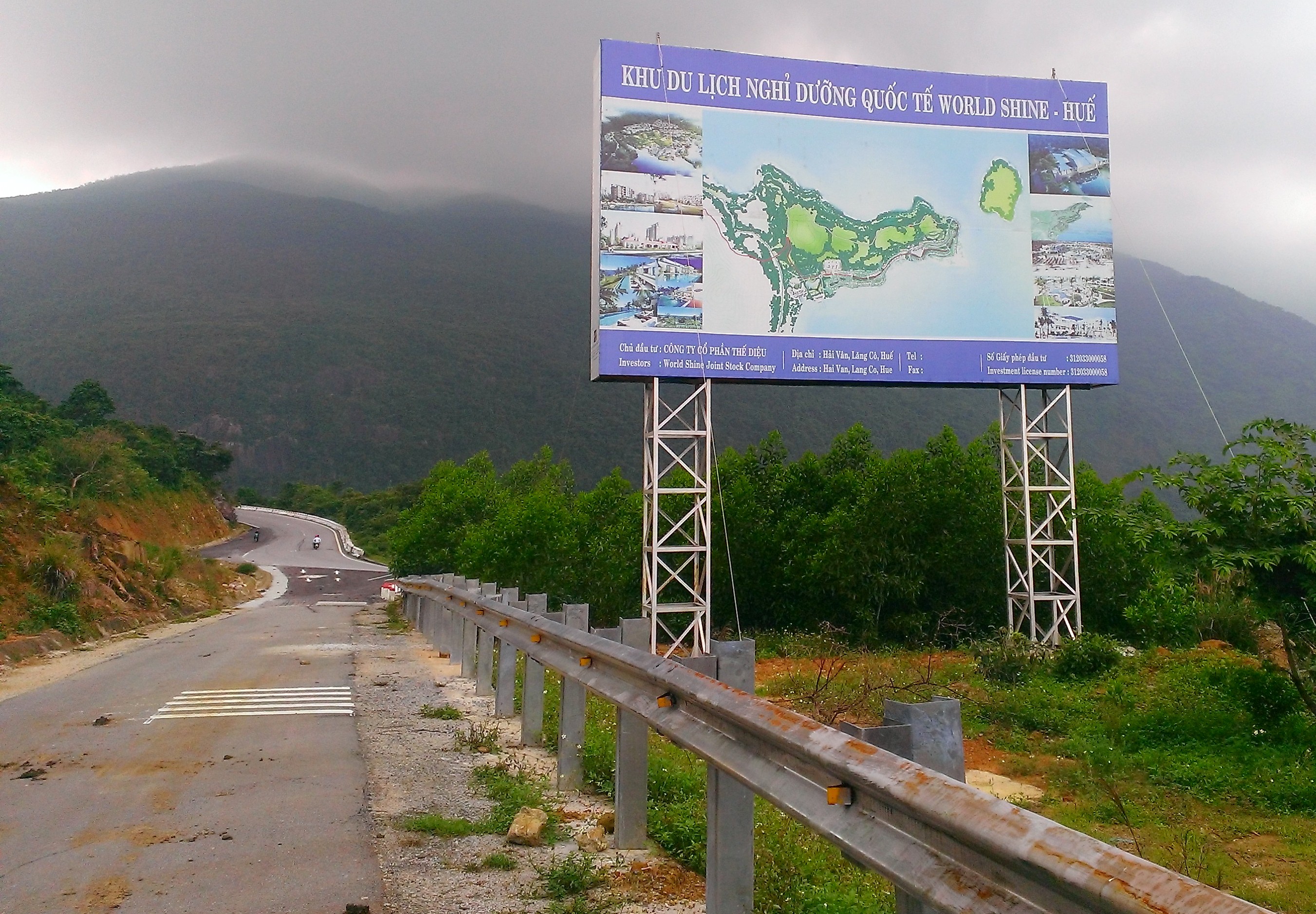 Vị tr&iacute; triển khai Dự &aacute;n Khu du lịch nghỉ dưỡng World Shine - Huế. Ảnh Quang Nhật