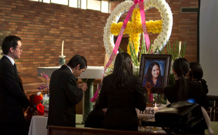 Tang lễ của Kim Pham diễn ra h&ocirc;m 28-1. Ảnh: Los Angeles Times