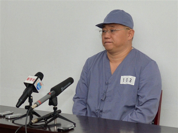 &Ocirc;ng Kenneth Bae trong cuộc họp b&aacute;o đầu th&aacute;ng 1. Ảnh: Reuters