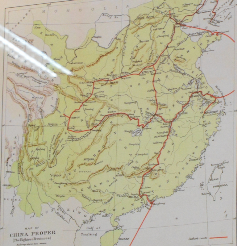
	Bản đồ Trung Hoa gồm 18 tỉnh kh&ocirc;ng c&oacute; Ho&agrave;ng Sa v&agrave; Trường Sa xuất bản năm 1901