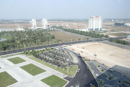 &nbsp;Một g&oacute;c Th&agrave;nh phố mới B&igrave;nh Dương (ảnh chụp từa t&ograve;a nh&agrave; Trung t&acirc;m H&agrave;nh ch&iacute;nh tỉnh)