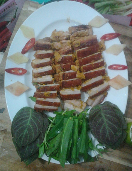 Heo lai nướng riềng mẻ (th&agrave;nh phẩm)