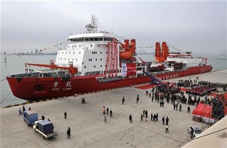 T&agrave;u ph&aacute; băng Xuelong. Ảnh: International Business Times