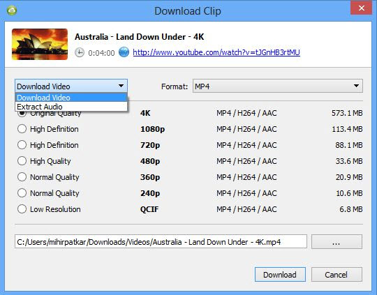 4K Video Downloader – tải video 4K từ YouTube