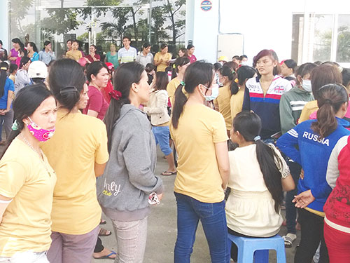 Cuộc tranh chấp lao động tập thể vì lương tại một doanh nghiệp trên địa bàn TP HCM vào tháng 10-2014