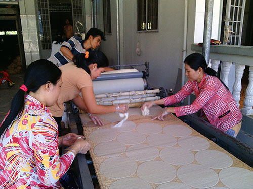Trứ danh bánh phồng Sơn Đốc