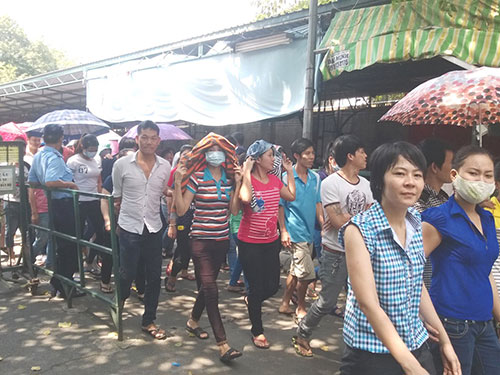 Công nhân Công ty TNHH May Top One ngừng việc yêu cầu giám đốc thay đổi người quản lý