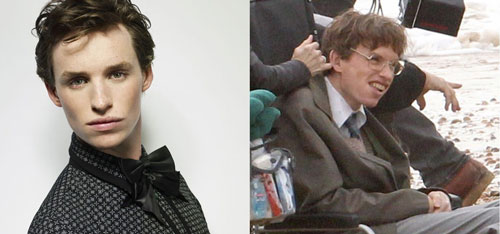 Eddie Redmayne vai Stephen Hawking trong phim The Theory of Everything