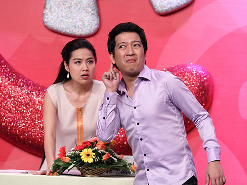 Trường Giang v&agrave; L&ecirc; Kh&aacute;nh trong tiểu phẩm Cờ l&iacute;p của ai  Ảnh: D.I.D
