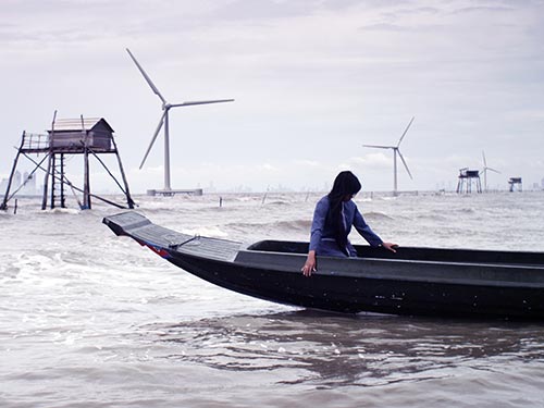 Cảnh trong phim Nước - 2030. (Ảnh do đoàn phim cung cấp)