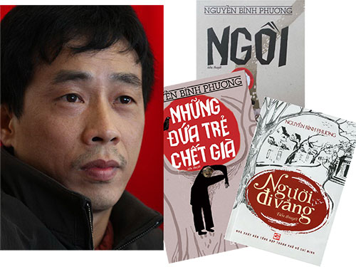 Nguyễn B&igrave;nh Phương v&agrave; c&aacute;c t&aacute;c phẩm (ảnh do nh&acirc;n vật cung cấp)