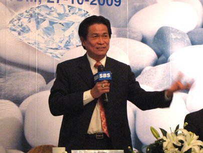 &Ocirc;ng Đặng Văn Th&agrave;nh khi c&ograve;n l&agrave; Chủ tịch Sacombank.