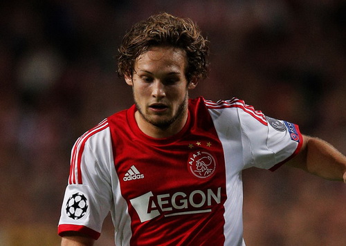 Daley Blind trong m&agrave;u &aacute;o Ajax Amsterdam
