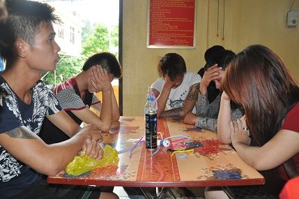 các đối tượng tại cơ quan công an