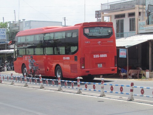 Chiếc xe khách gây tai nạn