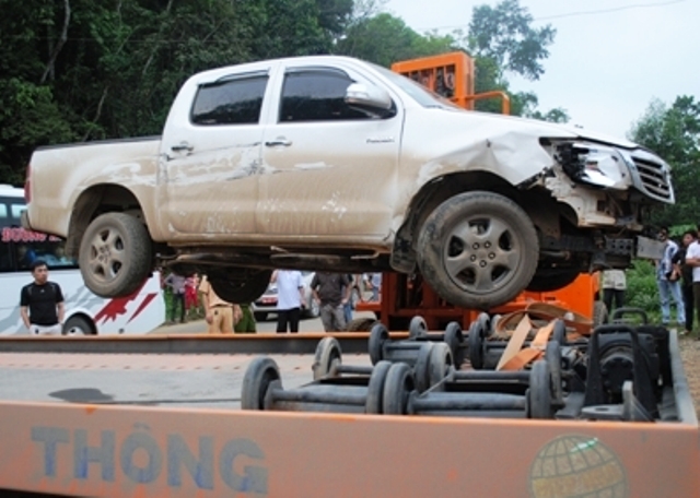 Lái xe tông CSGT ở bản có nhiều "trùm" ma túy trên đất Lào