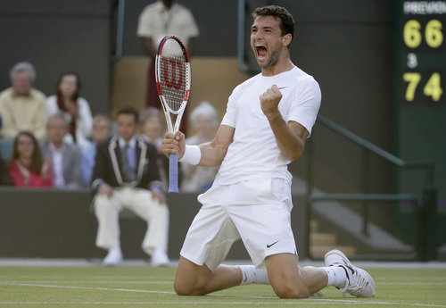 Niềm vui chiến thắng của Grigoe Dimitrov