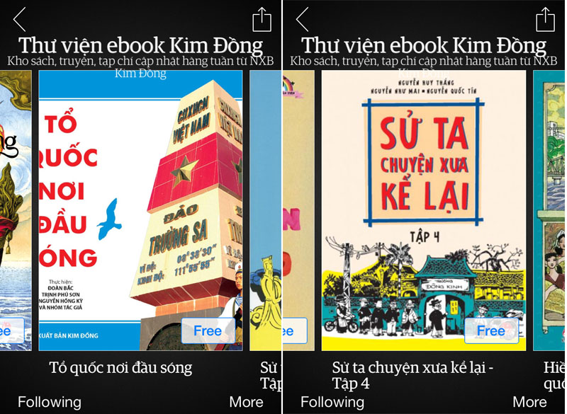 Đọc sách miễn phí tại thư viện eBook Kim Đồng